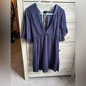 Navy blue summer dress